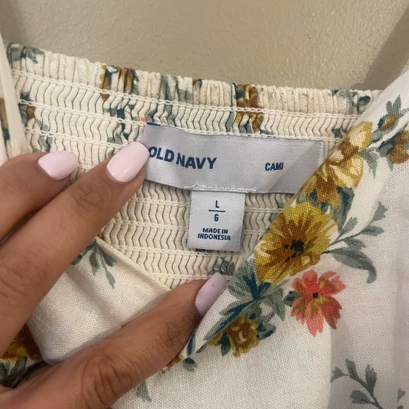 Old Navy Floral Fit & Flare Cami Dress - Size L - Picture 3 of 6